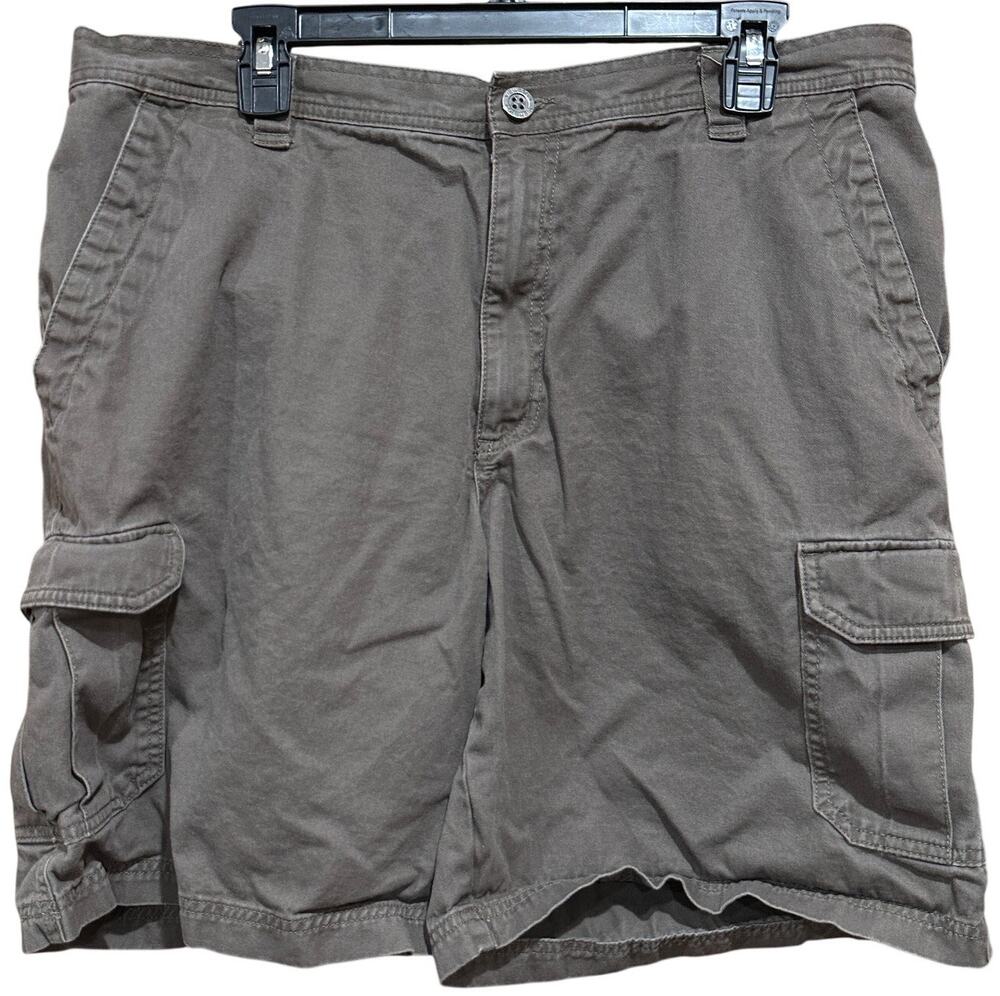 Columbia Shorts Men Size 38 Brown Cargo Omni Shade Sun Protection Hiking Cotton